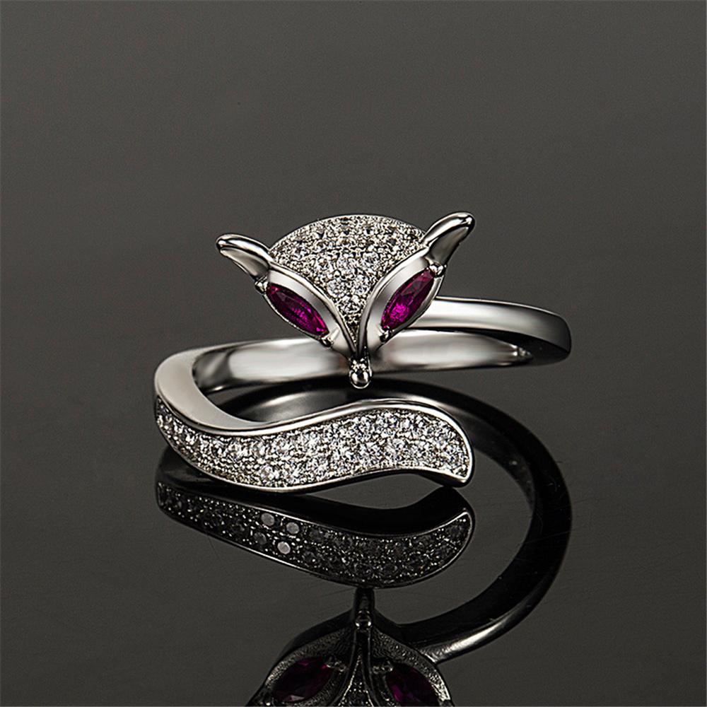 Cute Female White Red Stone Silver Color Fox Animal Wedding Rings Promise Open Adjustable Engagement For Women resizable білий
Cute Female White Red Stone Silver Color Fox Animal Wedding Rings Promise Open Adjustable Engagement For Women resizable білий