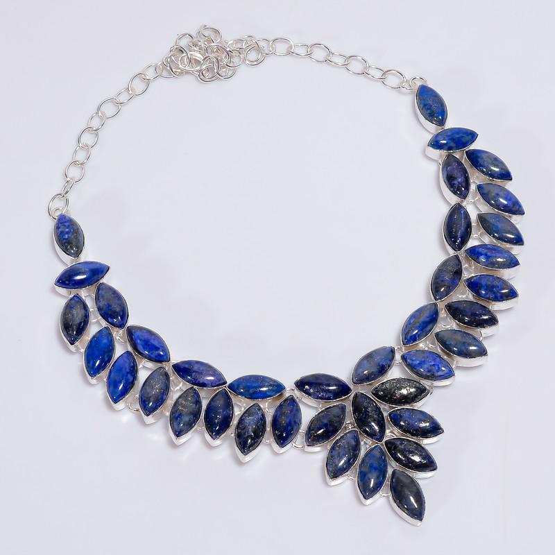 Awesome Top Grade Qualite 100% Natural Lapis Lazuli Marquise Shape Ethnic Handmade Jewelry 925 Steling Silver Necklace 19 WSJ-4775 срібний
Awesome Top Grade Qualite 100% Natural Lapis Lazuli Marquise Shape Ethnic Handmade Jewelry 925 Steling Silver Necklace 19 WSJ-4775 срібний
