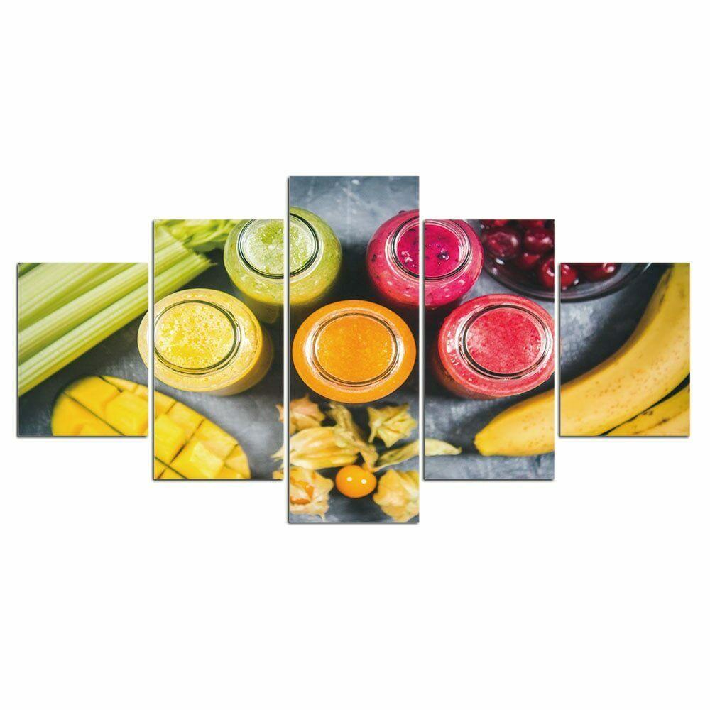 5Pcs Fruit Juice Drink Smoothie Decor Canvas Picture Wall Art 5 Pieces Poster HD Print Room Decor Abstract Home Decor No Framed
5Pcs Fruit Juice Drink Smoothie Decor Canvas Picture Wall Art 5 Pieces Poster HD Print Room Decor Abstract Home Decor No Framed