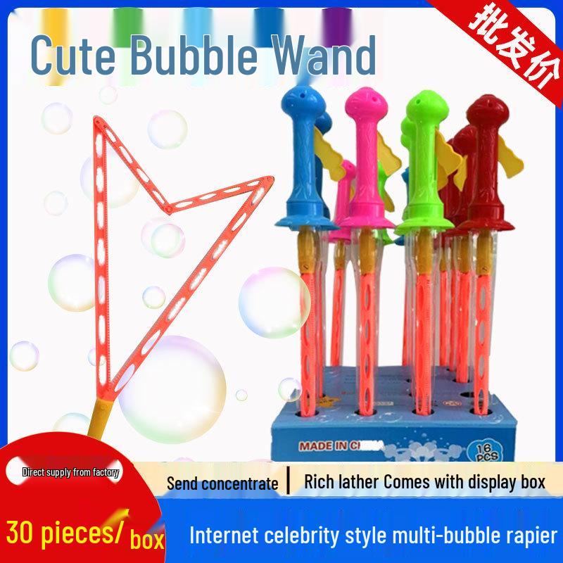 Large Bubble Wand Rapier for Street Vendors - Creative Toy with Concentrated Bubble Liquid
Large Bubble Wand Rapier for Street Vendors - Creative Toy with Concentrated Bubble Liquid