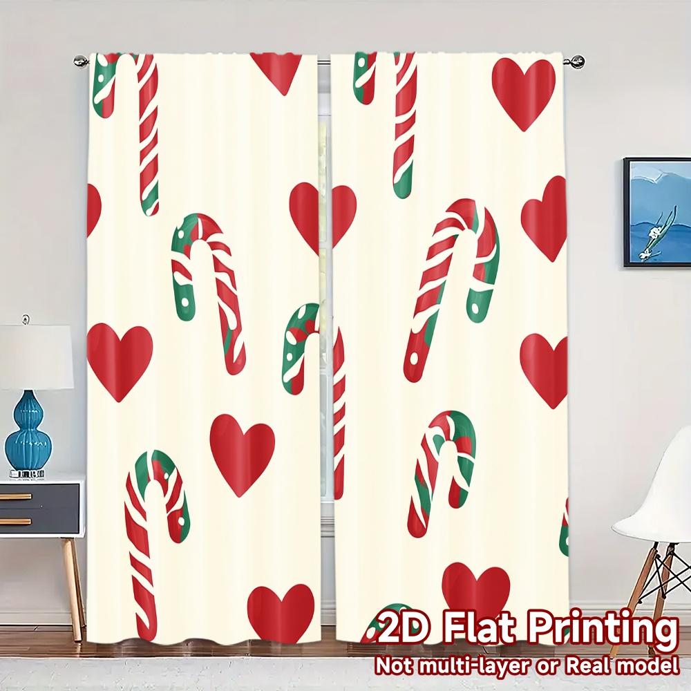2pcs,Curtains Candy Cane Hearts (3) Contemporary Popular Curtains Prints Light Filtering Curtains Thermal Insulation, and Room 52.50×116.00 CM 2pcs
2pcs,Curtains Candy Cane Hearts (3) Contemporary Popular Curtains Prints Light Filtering Curtains Thermal Insulation, and Room 52.50×116.00 CM 2pcs