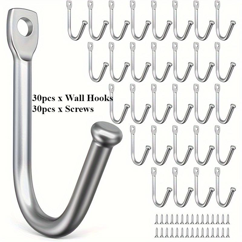 30/60pcs Metal Wall Hooks, Equipped with Hooks and Screws - Suitable for Towels, Keys, Coffee Cups, Hats - Essential for Home Organization 30pcs
30/60pcs Metal Wall Hooks, Equipped with Hooks and Screws - Suitable for Towels, Keys, Coffee Cups, Hats - Essential for Home Organization 30pcs