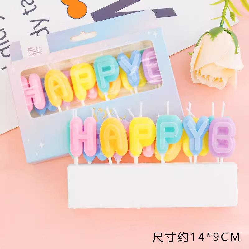 Happy Birthday Macaron Color Candle Birthday Cake Decoration Plug-In Girl Heart Colored Candle Macaron Birthday Alphabet Candle
Happy Birthday Macaron Color Candle Birthday Cake Decoration Plug-In Girl Heart Colored Candle Macaron Birthday Alphabet Candle