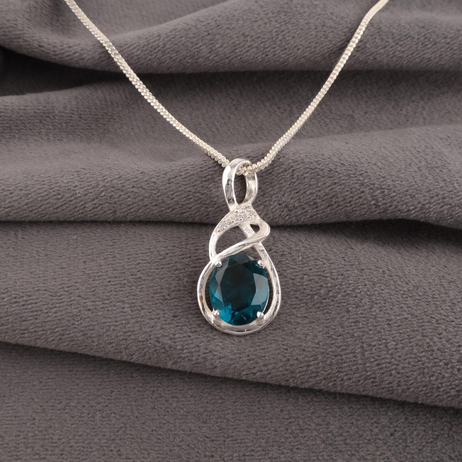 Wedding Gift Apatite Gemstone 925 Sterling Silver Jewelry Zircon Pendant 1.22 CZP-13-7
Wedding Gift Apatite Gemstone 925 Sterling Silver Jewelry Zircon Pendant 1.22 CZP-13-7