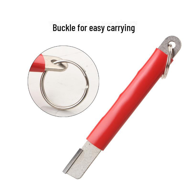 Портативная точилка для ножей и ножниц для использования на открытом воздухе: Двухцелевой точильный камень и садовый скребок для быстрой заточки
Портативная точилка для ножей и ножниц для использования на открытом воздухе: Двухцелевой точильный камень и садовый скребок для быстрой заточки