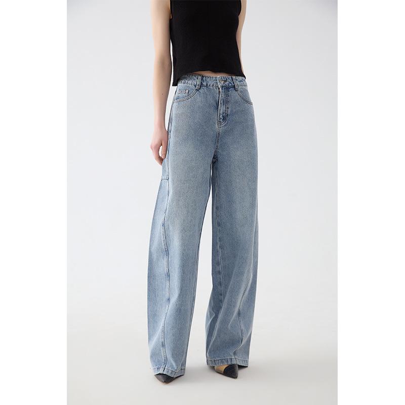 Spring 24 New Style: Women s High Waist A-Line Wide Leg Denim Trousers L небо синє кольору
Spring 24 New Style: Women s High Waist A-Line Wide Leg Denim Trousers L небо синє кольору