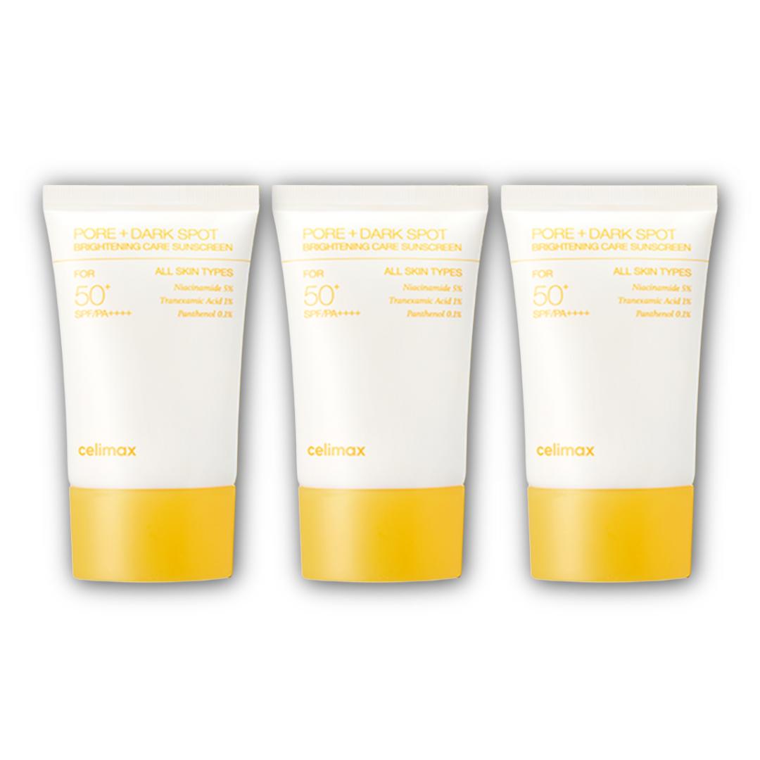 Celimax Сонцезахисний крем для освітлення пор та темних плям SPF50+ PA++++ 50мл (3 варіанти) # Sunscreen 50ml x 3pcs
Celimax Сонцезахисний крем для освітлення пор та темних плям SPF50+ PA++++ 50мл (3 варіанти) # Sunscreen 50ml x 3pcs