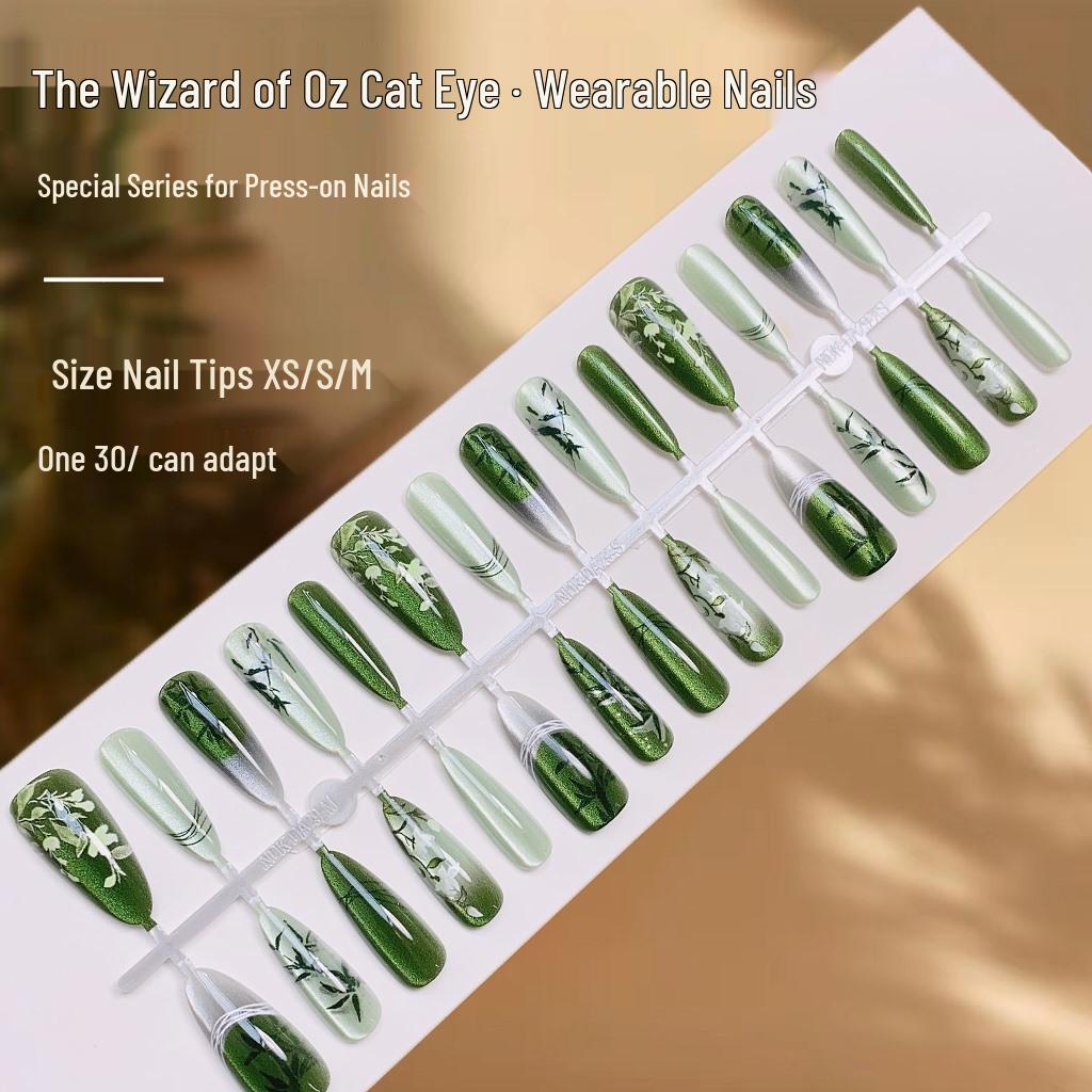 Green Wonderland Cat Eye Wearable False Nails - Exquisite and Fresh Design
Green Wonderland Cat Eye Wearable False Nails - Exquisite and Fresh Design