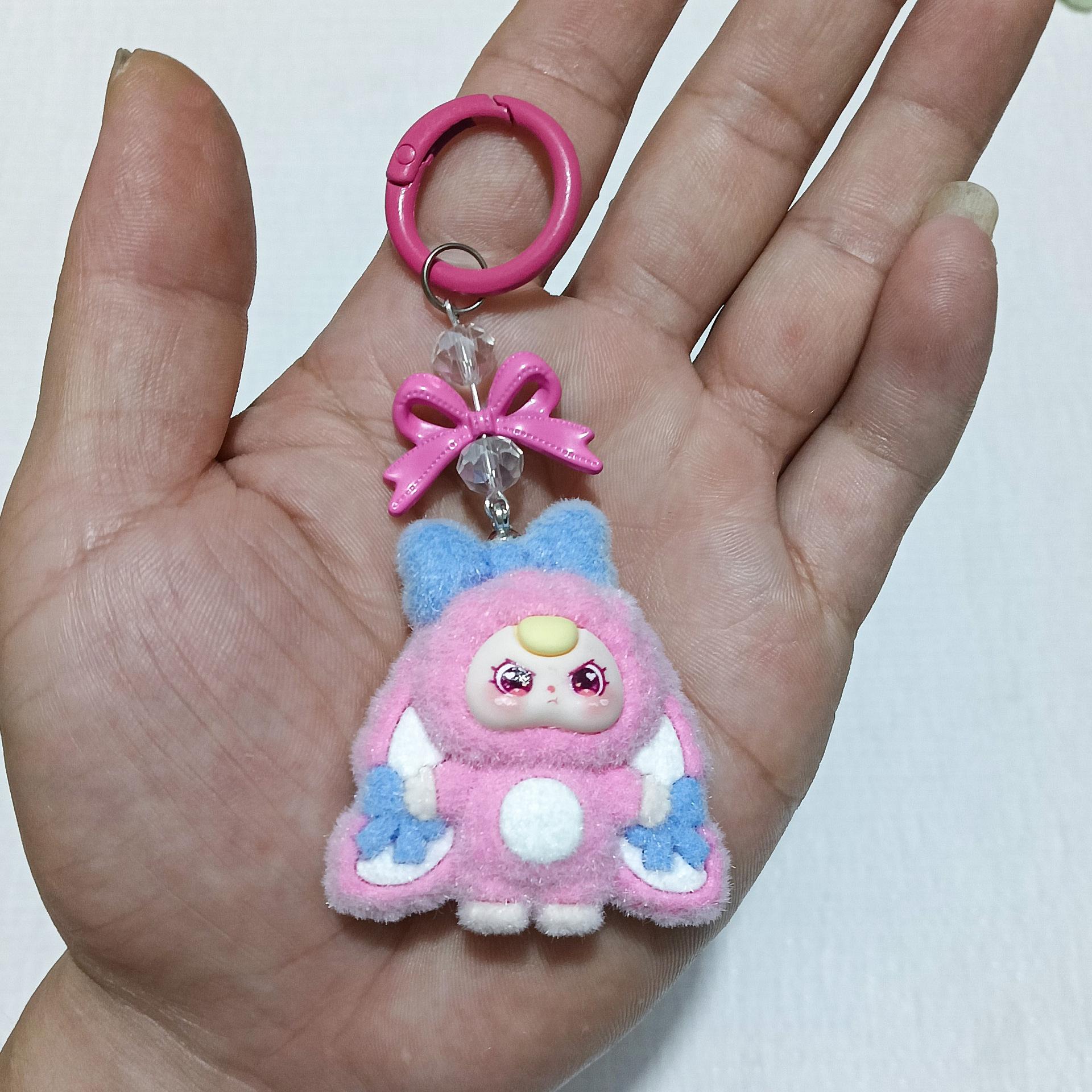 3 Year Old Cute Doll Keychain With Droopy Ears And Bow One Size
3 Year Old Cute Doll Keychain With Droopy Ears And Bow One Size