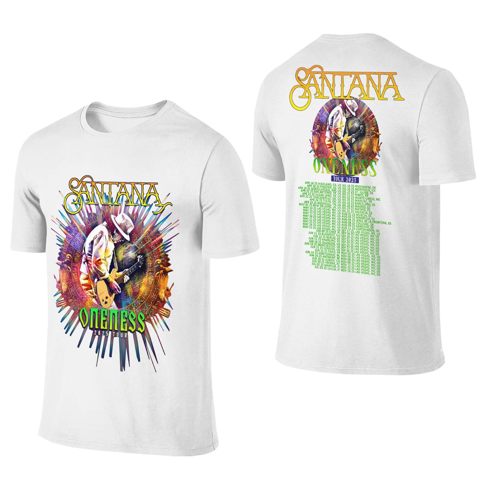 Creative Santana Oneness T-Shirt for Men Crewneck Pure Cotton T Shirts Siinger Short Sleeve Tee Shirt Gift Idea Clothing S
Creative Santana Oneness T-Shirt for Men Crewneck Pure Cotton T Shirts Siinger Short Sleeve Tee Shirt Gift Idea Clothing S