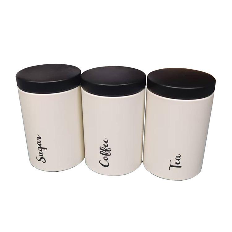 Windowed kitchen storage can, sugar tea, coffee beans 3-piece storage, bronze black multi-purpose sealed can D11xH17.3cm
Windowed kitchen storage can, sugar tea, coffee beans 3-piece storage, bronze black multi-purpose sealed can D11xH17.3cm