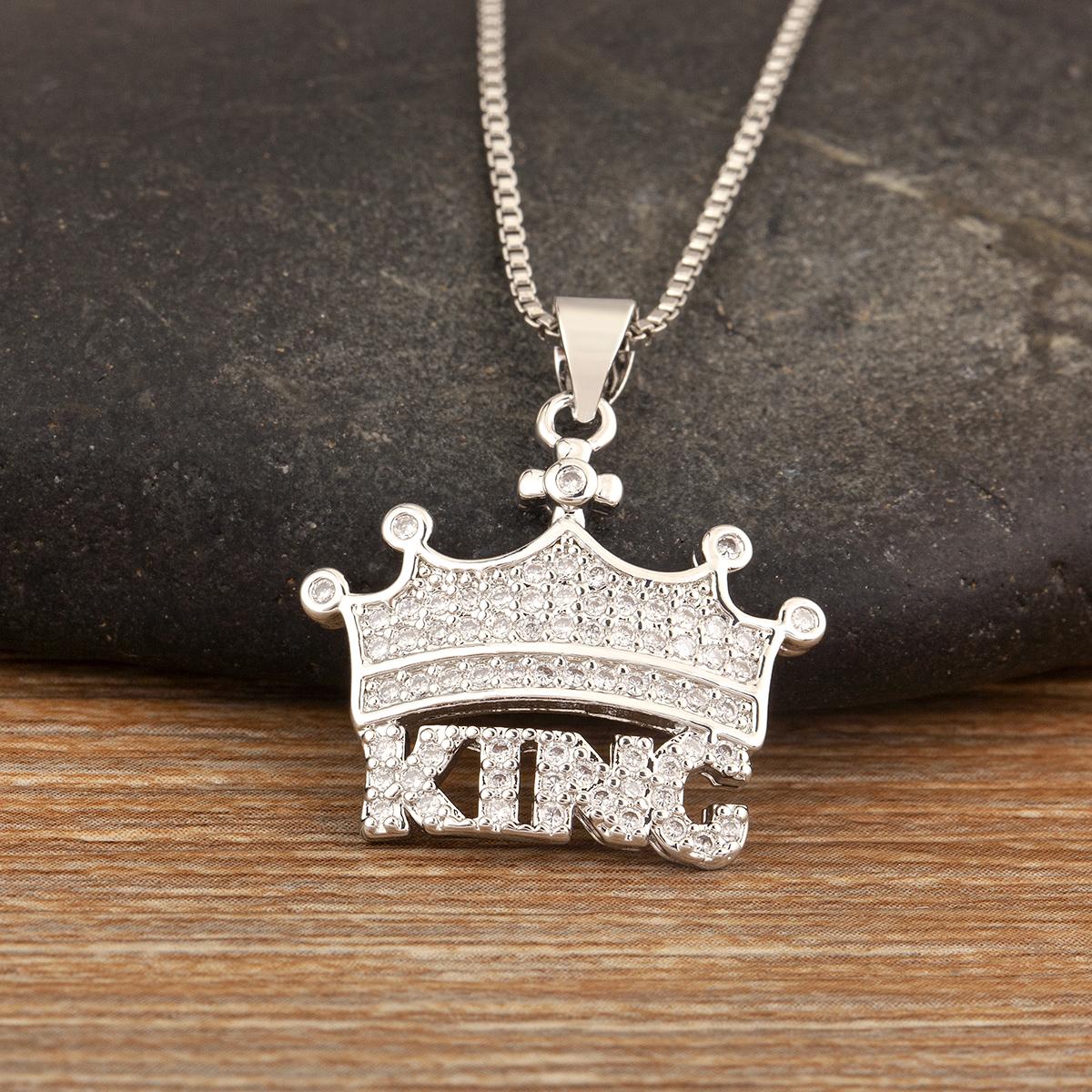 Nidin Hot Sale Crown Shape KING Letter Charm Pendant Necklace For Women Men Shiny Zircon European And American Fashion Jewelry серебряный
Nidin Hot Sale Crown Shape KING Letter Charm Pendant Necklace For Women Men Shiny Zircon European And American Fashion Jewelry серебряный