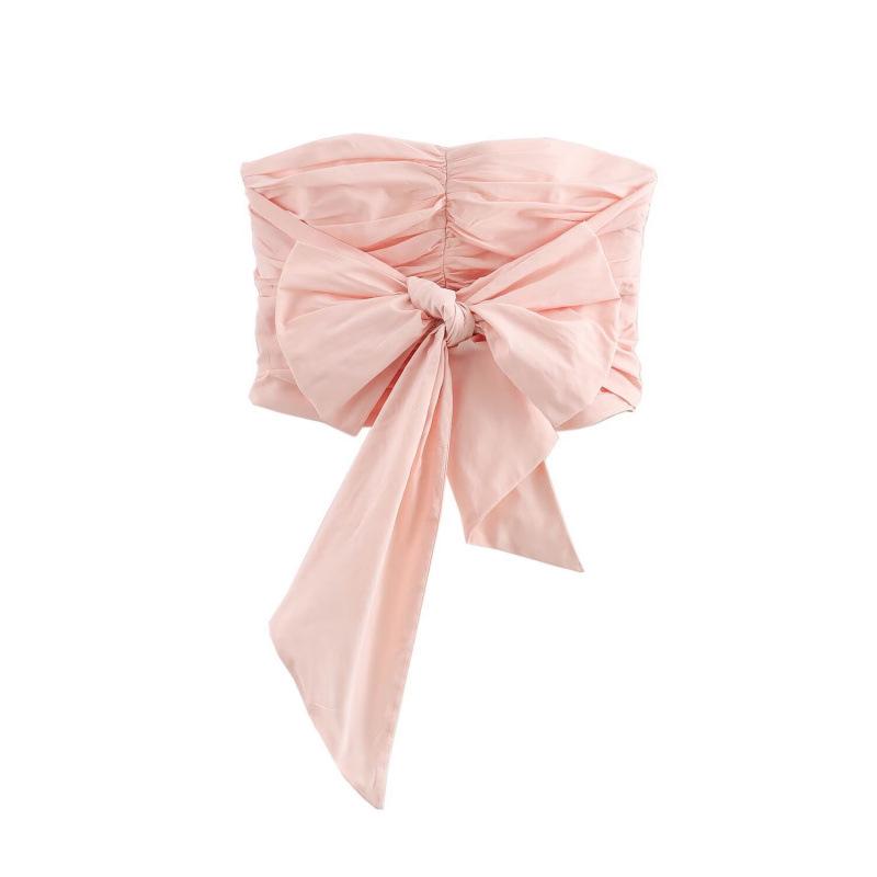 Summer Women s Street Fashion Bandeau Top with Bow Decoration Extra Small світло-рожевий колір
Summer Women s Street Fashion Bandeau Top with Bow Decoration Extra Small світло-рожевий колір