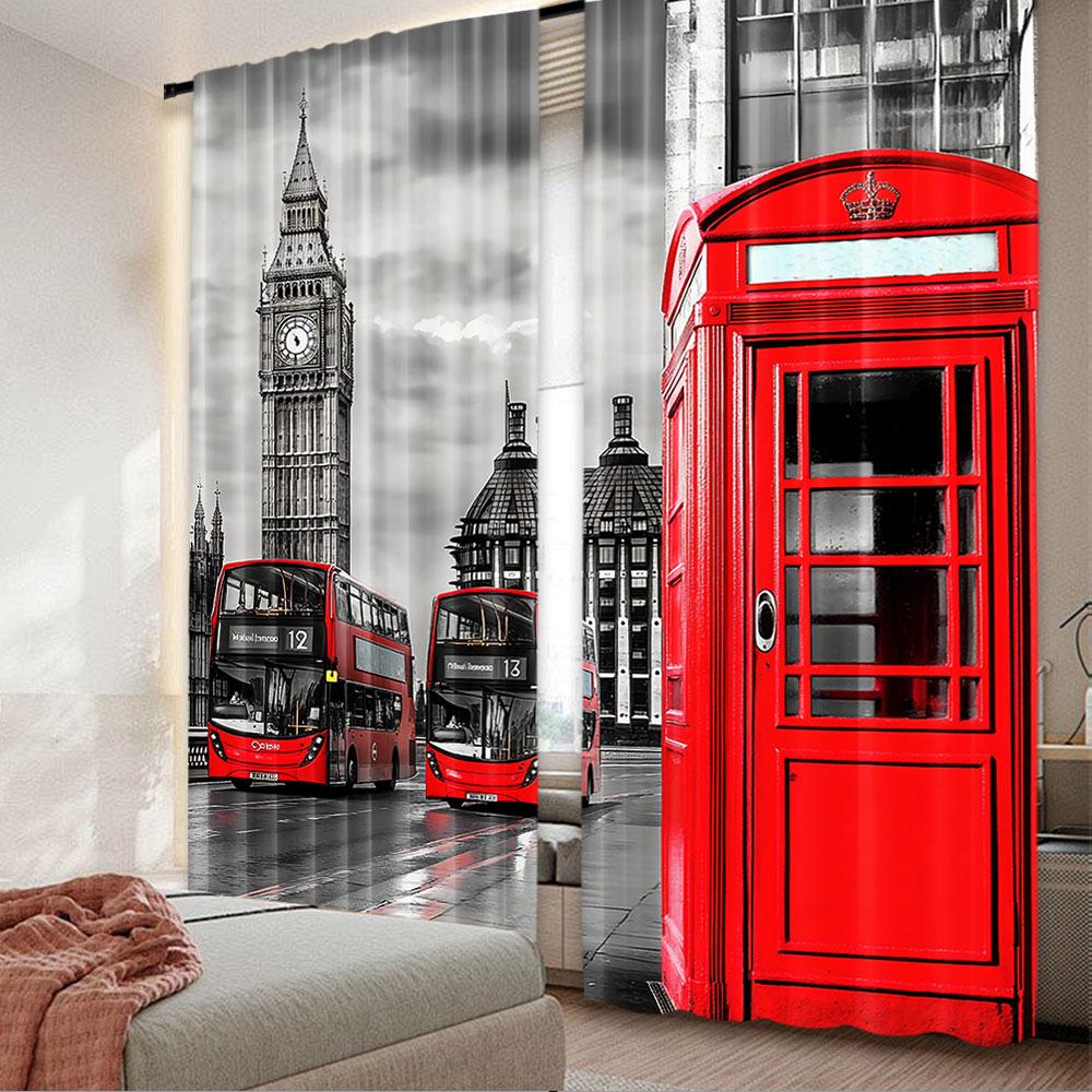 2 шт. Лондонские шторы Лондонская телефонная будка на улице Традиционная местная культурная Великобритания Ретро для спальни, гостиной и столовой 29x65in(75x166cm)
2 шт. Лондонские шторы Лондонская телефонная будка на улице Традиционная местная культурная Великобритания Ретро для спальни, гостиной и столовой 29x65in(75x166cm)