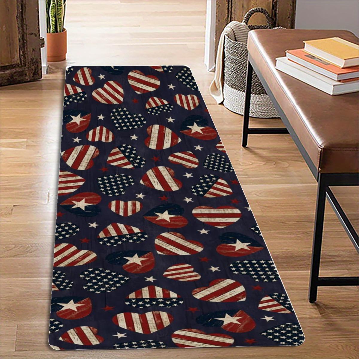 1PC Patriotic Hearts Kitchen Rug Non-Slip Door Mat Pop design Bathroom Rug Bath Mat Carpet for Home Sink Laundry ecoreeree 40cm x 60cm
1PC Patriotic Hearts Kitchen Rug Non-Slip Door Mat Pop design Bathroom Rug Bath Mat Carpet for Home Sink Laundry ecoreeree 40cm x 60cm