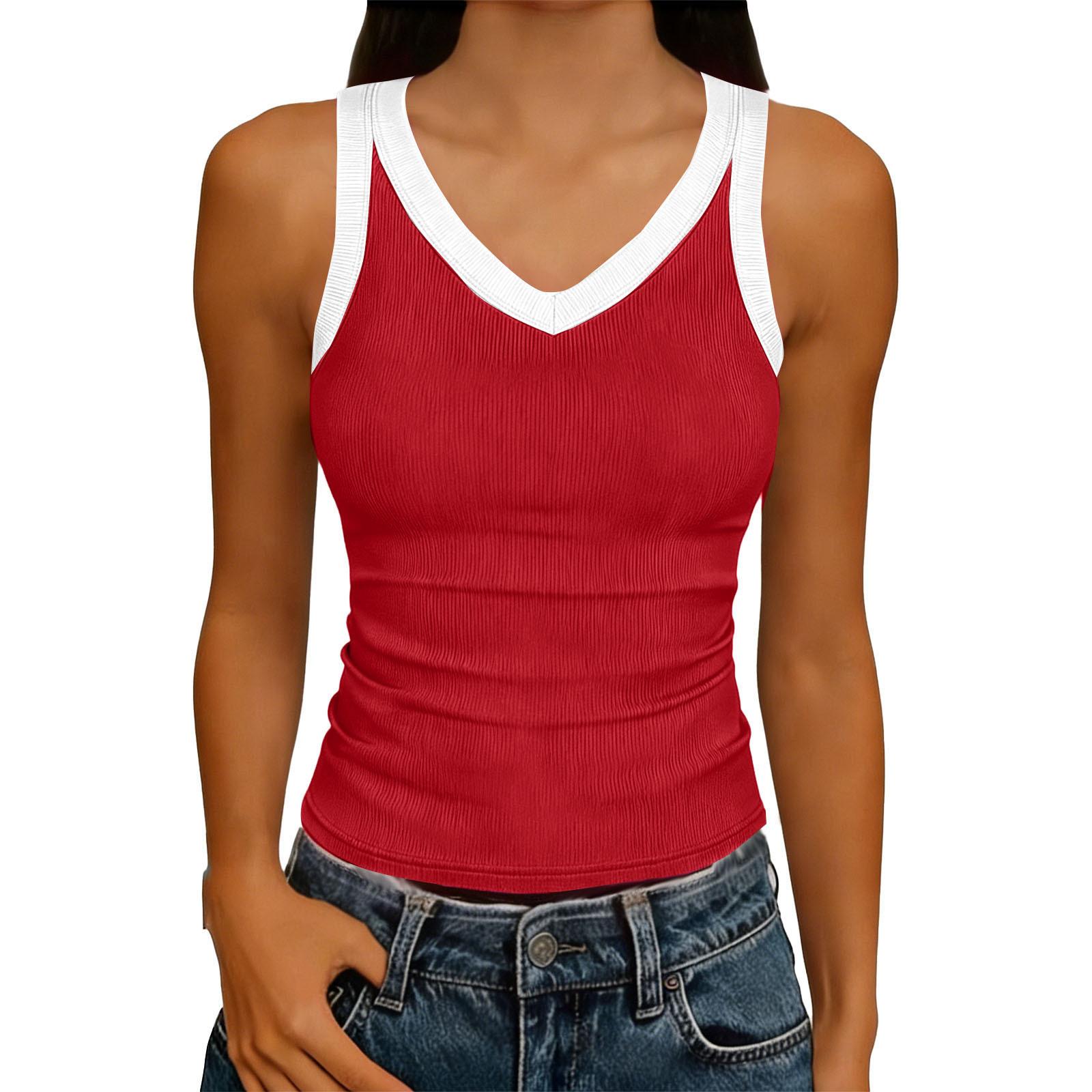 Women s Casual Fashion V-Neck Sleeveless Knit Tank Top S червоний
Women s Casual Fashion V-Neck Sleeveless Knit Tank Top S червоний