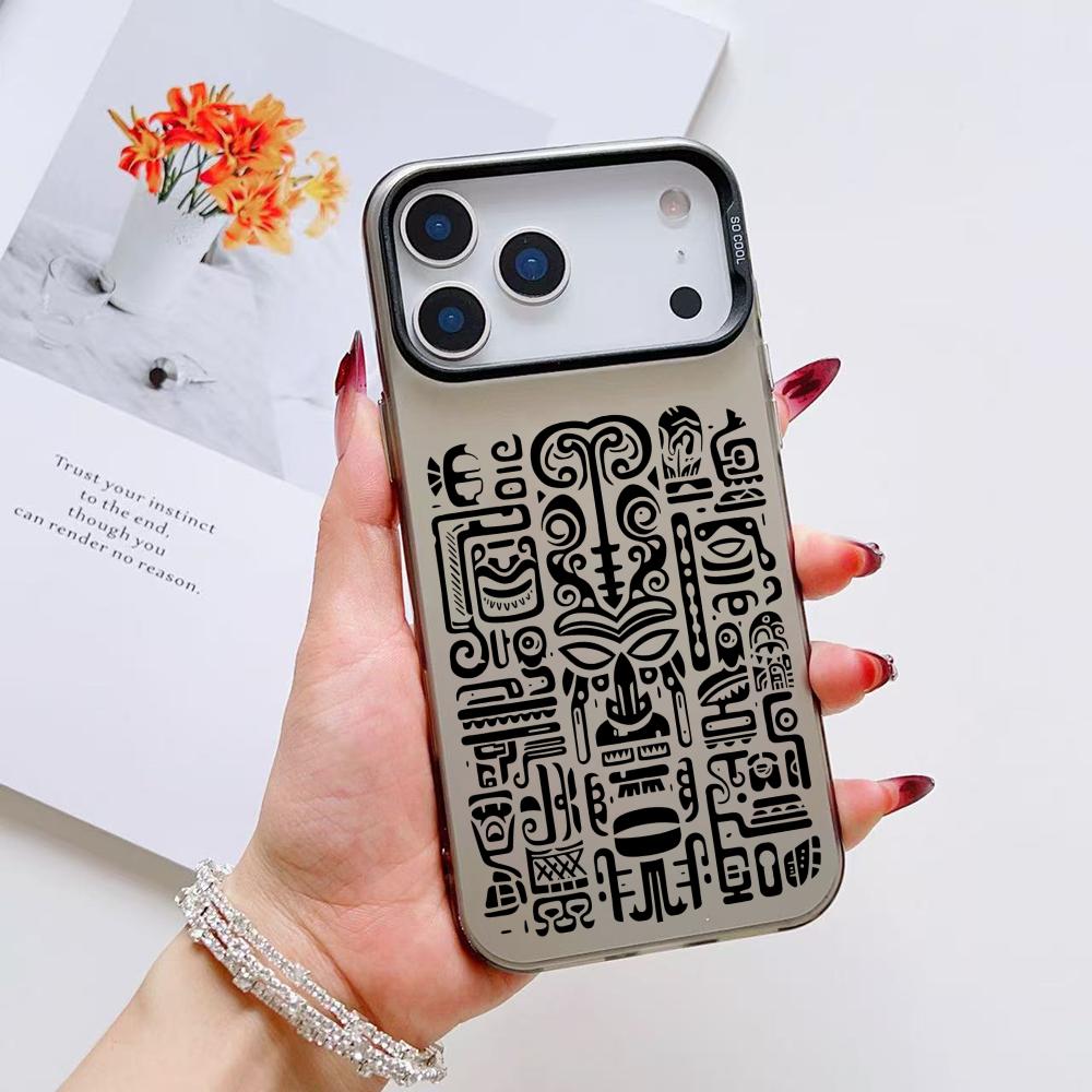 Fashion Tiki Pattern Phone Case For iPhone 17 16 15 14 13 12 11 Pro Max Air Colorful Matte Laser Aurora Shockproof Phone Case iPhone 15 Pro Max
Fashion Tiki Pattern Phone Case For iPhone 17 16 15 14 13 12 11 Pro Max Air Colorful Matte Laser Aurora Shockproof Phone Case iPhone 15 Pro Max