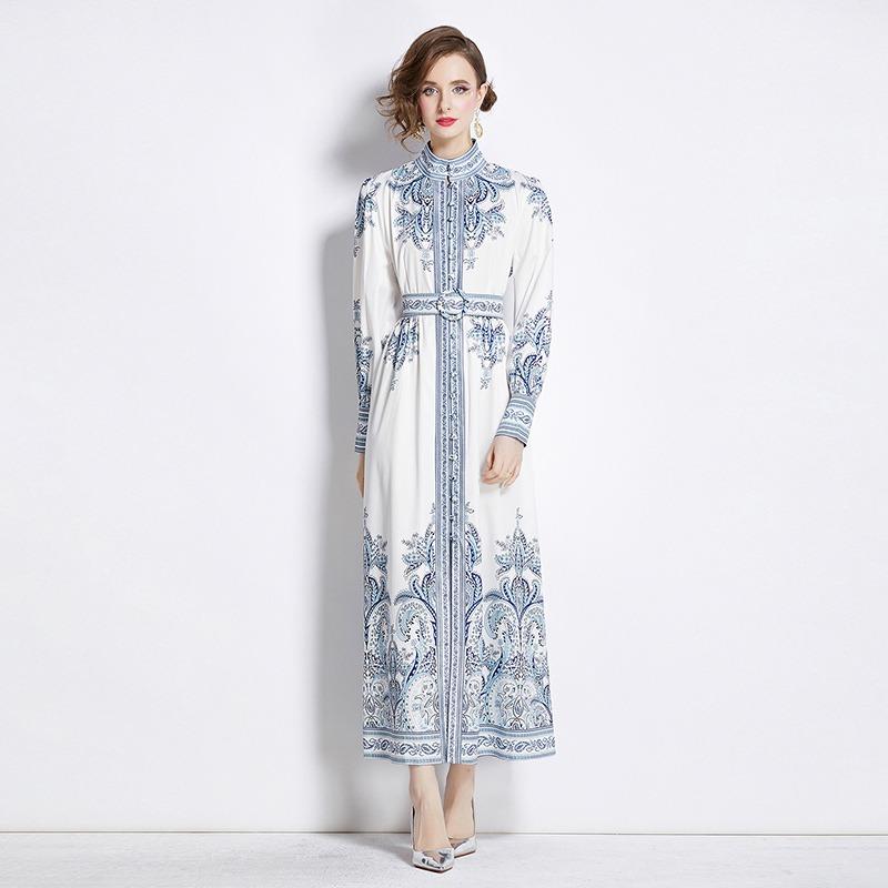 Весна Осень Женские Винтажные Платья с Принтом для Подиума Однобортное Длинное Макси Вечернее Платье с Поясом для Выпускного XXL белый
Весна Осень Женские Винтажные Платья с Принтом для Подиума Однобортное Длинное Макси Вечернее Платье с Поясом для Выпускного XXL белый