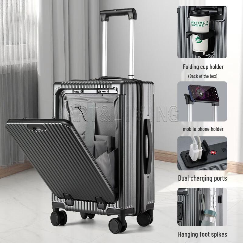 ART&LIVING Business Front-Opening Zipper Travel Suitcase
ART&LIVING Business Front-Opening Zipper Travel Suitcase