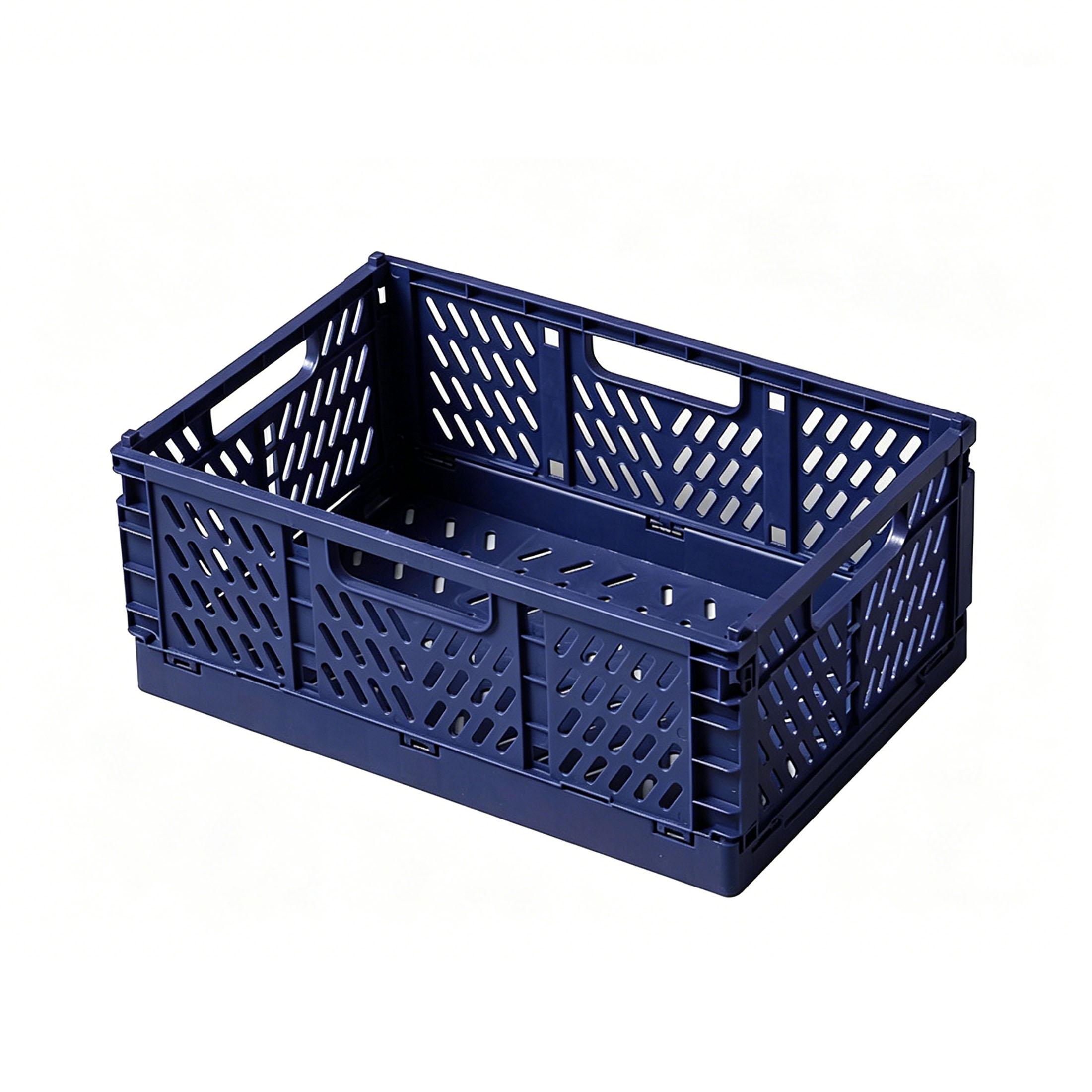 Plastic Storage Crates, Collapsible Stackable Storage Baskets, Ventilated Foldable Organizer Bins for Home, Kitchen Pantry, Bedroom, Office, Car Trunk синій
Plastic Storage Crates, Collapsible Stackable Storage Baskets, Ventilated Foldable Organizer Bins for Home, Kitchen Pantry, Bedroom, Office, Car Trunk синій