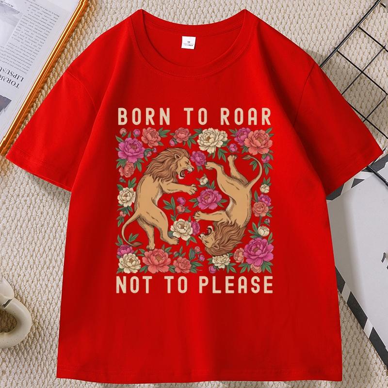Born To Roar Not To Please TShirt Feminist Lion Graphic Tee Retro Floral Lion T Shirt Unisex Women Short Sleeve Tshirt Tops S
Born To Roar Not To Please TShirt Feminist Lion Graphic Tee Retro Floral Lion T Shirt Unisex Women Short Sleeve Tshirt Tops S