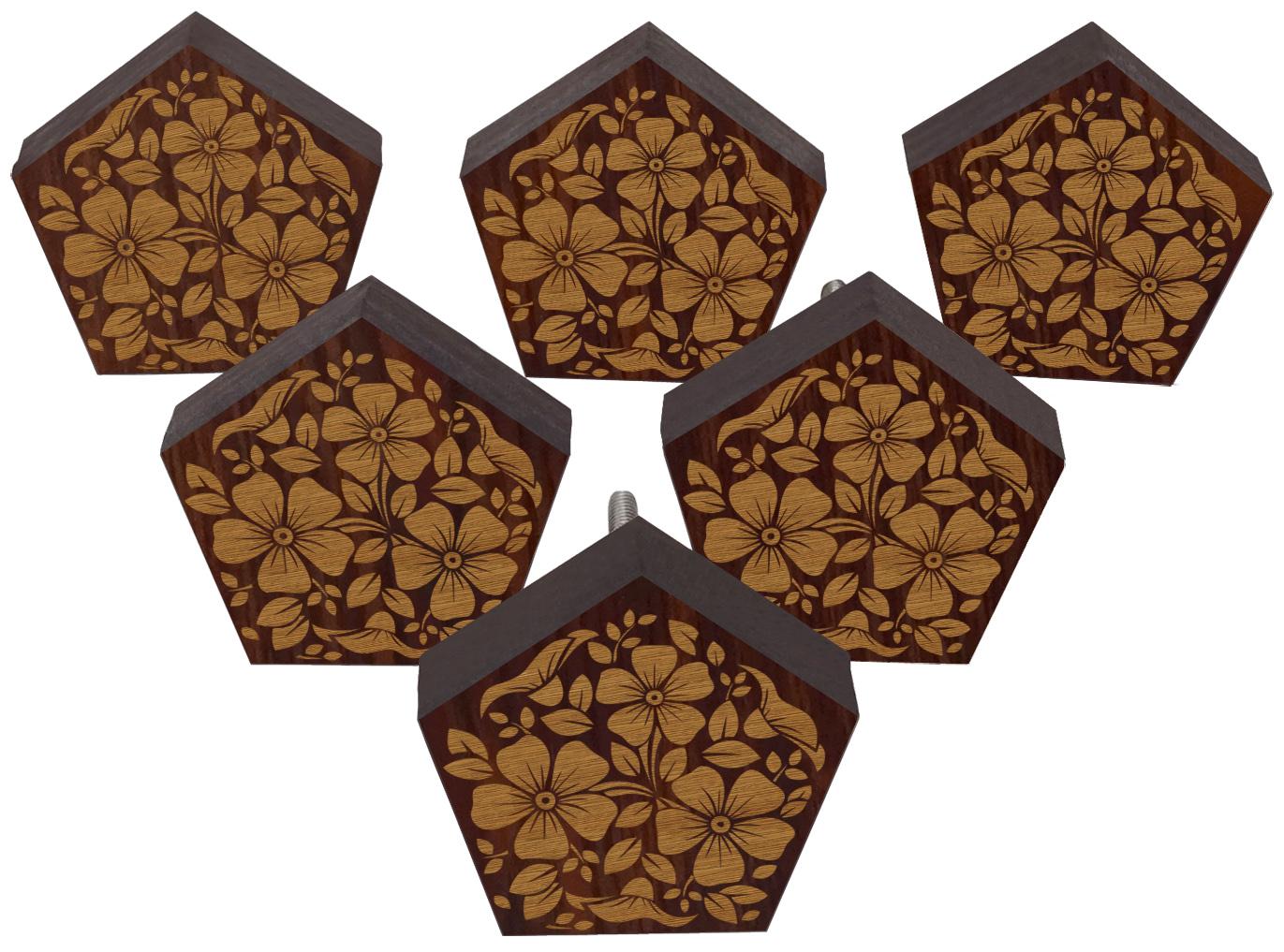 IBA Indianbeautifulart Коричневі ручки з гравіюванням Дерев’яні дверні ручки для шаф 2 x 2 Inches-Pentagon коричневий
IBA Indianbeautifulart Коричневі ручки з гравіюванням Дерев’яні дверні ручки для шаф 2 x 2 Inches-Pentagon коричневий