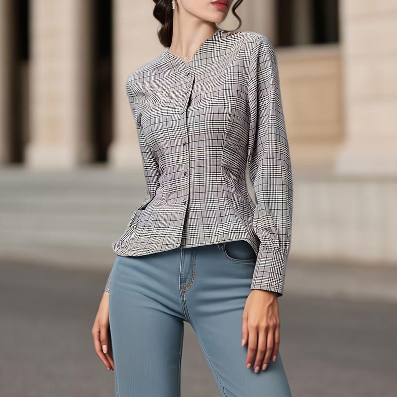 Рубашка в клетку женская весна-осень элегантная новинка приталенная тонкая блузка с длинными рукавами стильная европейская вещь в западном стиле маленькая рубашка Khaki S
Рубашка в клетку женская весна-осень элегантная новинка приталенная тонкая блузка с длинными рукавами стильная европейская вещь в западном стиле маленькая рубашка Khaki S