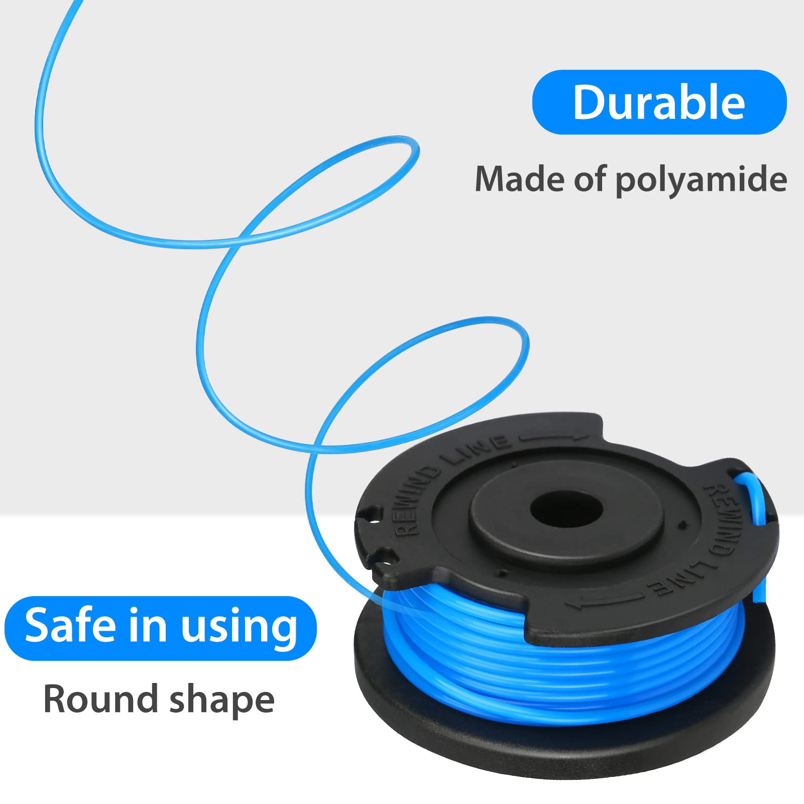 6Pcs Spools for Toro 51484 51486 51487 20V/24V Grass Trimmer Nylon Rope Spools,88524 Type A
6Pcs Spools for Toro 51484 51486 51487 20V/24V Grass Trimmer Nylon Rope Spools,88524 Type A