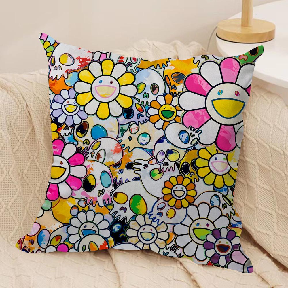 T-Takashi M-Murakami Cushion Cover Silky Short Plush Sofa Pillow Cover Hidden Zipper Soft Dustproof Case for Home Decor 30cmx30cm
T-Takashi M-Murakami Cushion Cover Silky Short Plush Sofa Pillow Cover Hidden Zipper Soft Dustproof Case for Home Decor 30cmx30cm