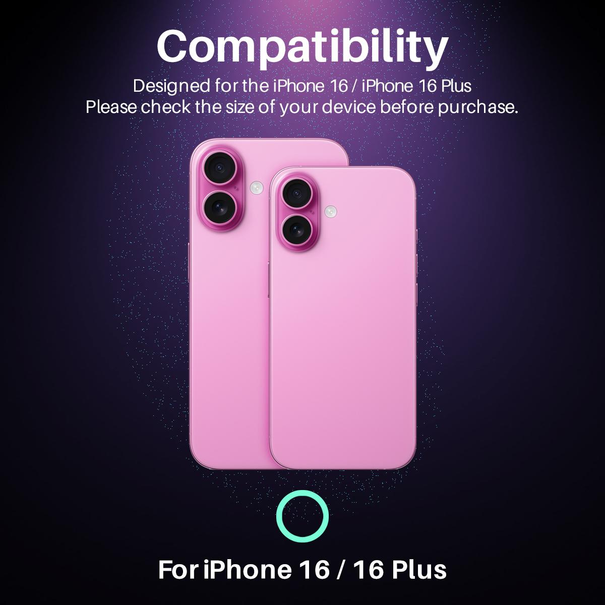NORTHJO For iPhone 16/16 Plus Camera Lens Protector Glitter Bling Circles Tempered Glass HD Clear 3D Full Coverage Pink
NORTHJO For iPhone 16/16 Plus Camera Lens Protector Glitter Bling Circles Tempered Glass HD Clear 3D Full Coverage Pink