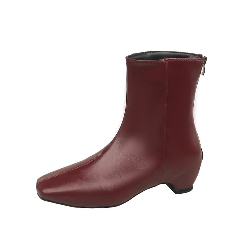 Low Heel Booties Fall Spring 2026 New Square Toe Spliced Rear Zipper Soft Sole Non-Slip Skinny Boots 35 вино красного
Low Heel Booties Fall Spring 2026 New Square Toe Spliced Rear Zipper Soft Sole Non-Slip Skinny Boots 35 вино красного