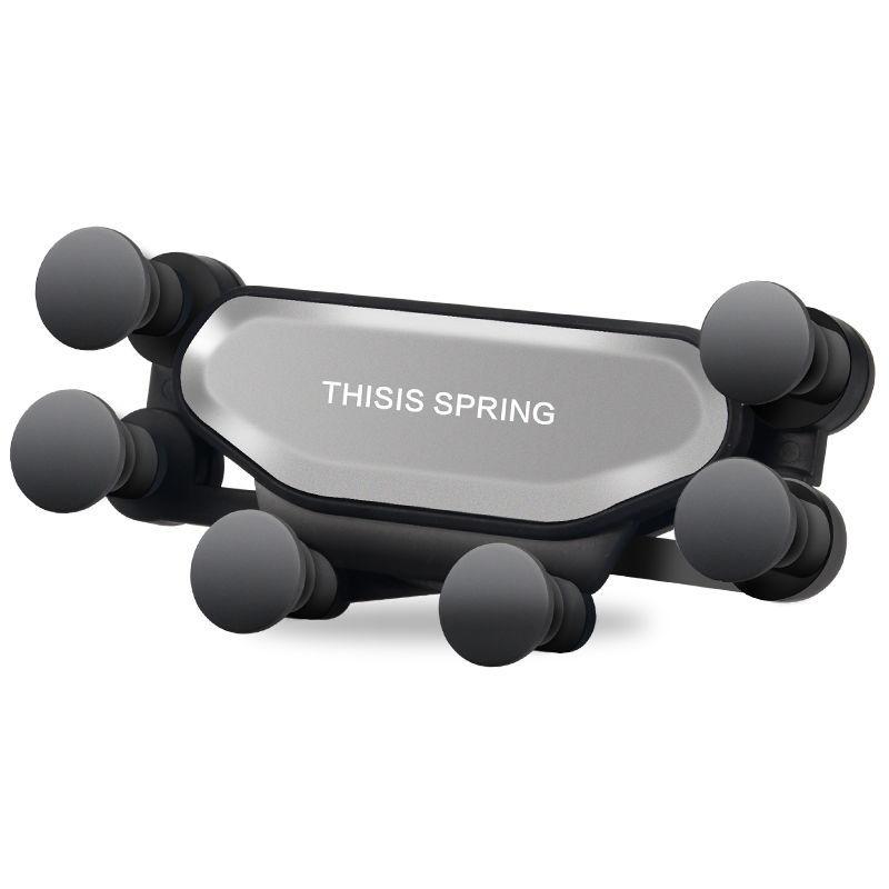 Gravity Car Phone Holder Universal Car Air Vent Mount Auto-Grip Stable 360 Degree Rotatable Phone Mount Car Interior Accessories срібний
Gravity Car Phone Holder Universal Car Air Vent Mount Auto-Grip Stable 360 Degree Rotatable Phone Mount Car Interior Accessories срібний