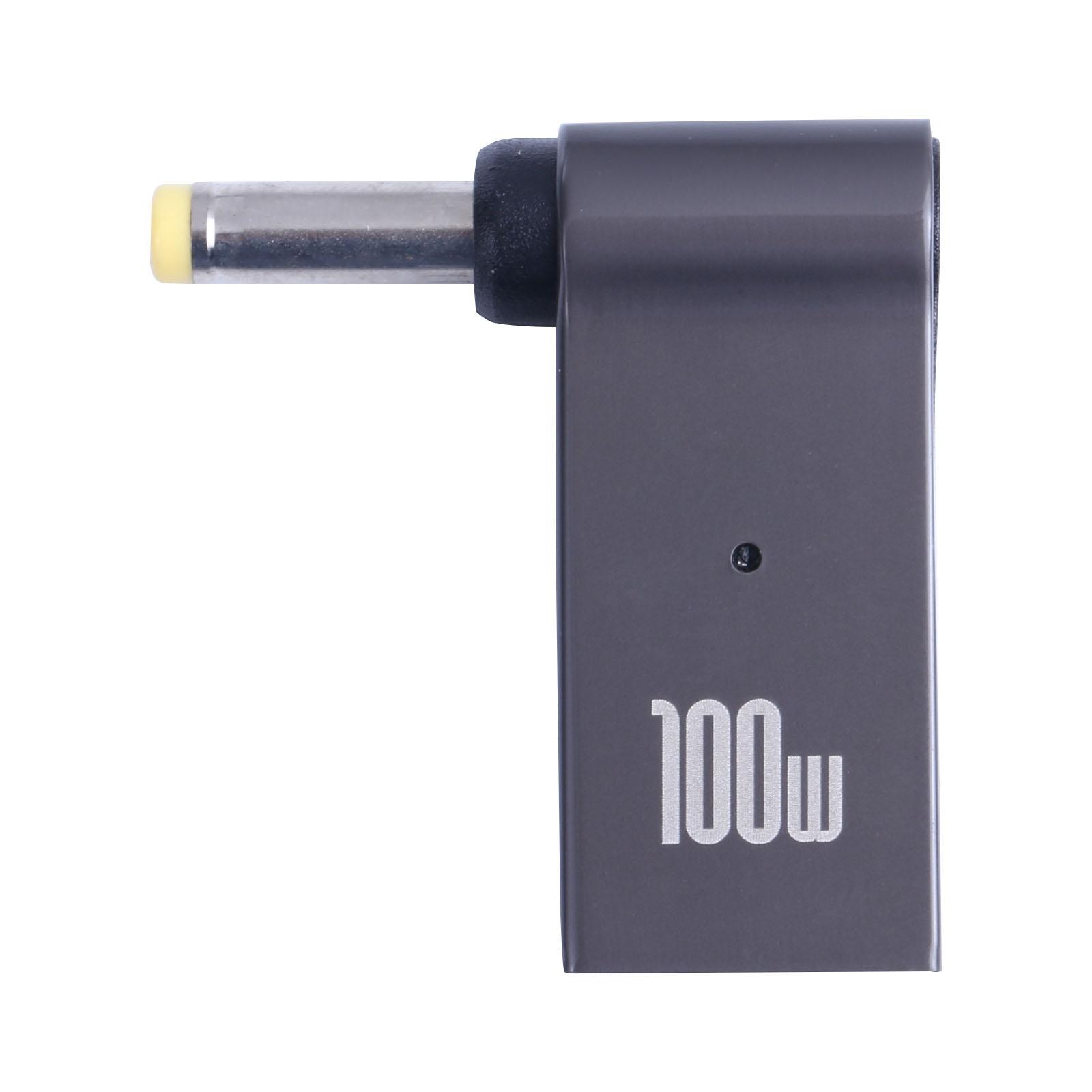 100W Type-C Female to DC 4.0x1.7mm Male Right Angle Laptop Charging Converter Plug Adapter for Lenovo As Shown A 
100W Type-C Female to DC 4.0x1.7mm Male Right Angle Laptop Charging Converter Plug Adapter for Lenovo As Shown A