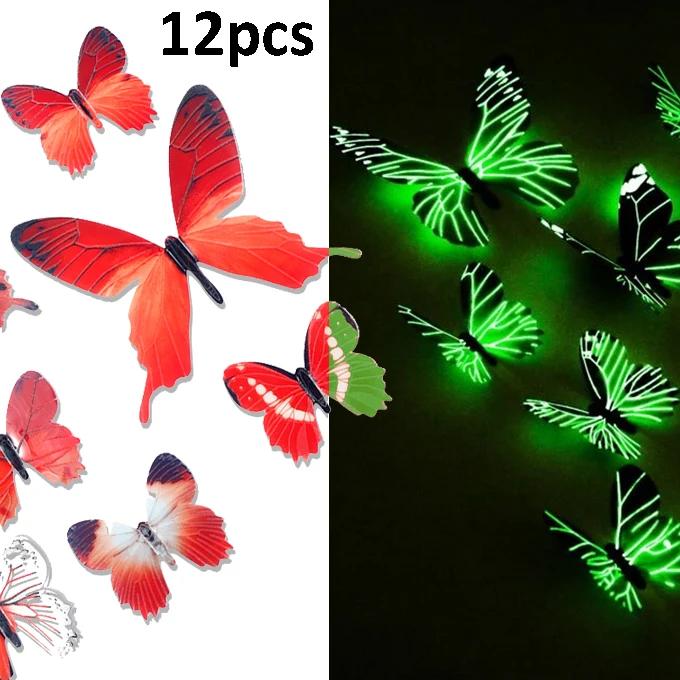 12pcs Luminous Butterfly Wall Stickers Bedroom Living Room Swicth Box Fridge Wall Decal Glow In The Dark Butterflies Home Decor
12pcs Luminous Butterfly Wall Stickers Bedroom Living Room Swicth Box Fridge Wall Decal Glow In The Dark Butterflies Home Decor