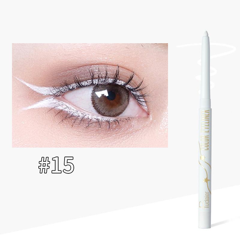 Подводка для глаз Pudaier против пота, прочная и легко наносимая подводка для глаз, 18-цветная подводка для глаз 15
Подводка для глаз Pudaier против пота, прочная и легко наносимая подводка для глаз, 18-цветная подводка для глаз 15