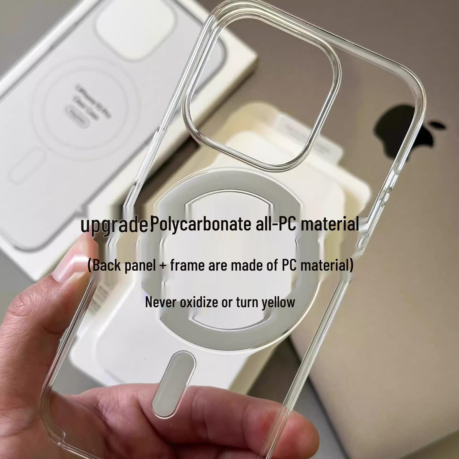 Transparent Magnetic iPhone 17 Case - Non-Yellowing, Drop-Proof, Compatible with Apple 16 Pro iPhone 16 Pro
Transparent Magnetic iPhone 17 Case - Non-Yellowing, Drop-Proof, Compatible with Apple 16 Pro iPhone 16 Pro