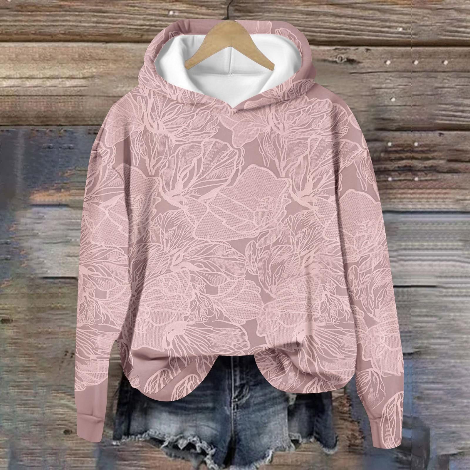 Женские топы Толстовка с принтом Круглый вырез С капюшоном Повседневная L
Женские топы Толстовка с принтом Круглый вырез С капюшоном Повседневная L