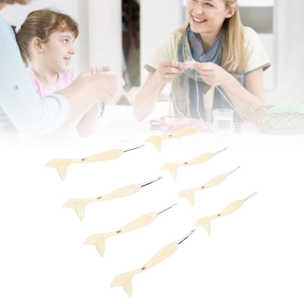 8pcs Fish Tail Handle Crochet Hook Set Aluminum Fish Tail Handle Crochet Hook For Sweaters
8pcs Fish Tail Handle Crochet Hook Set Aluminum Fish Tail Handle Crochet Hook For Sweaters