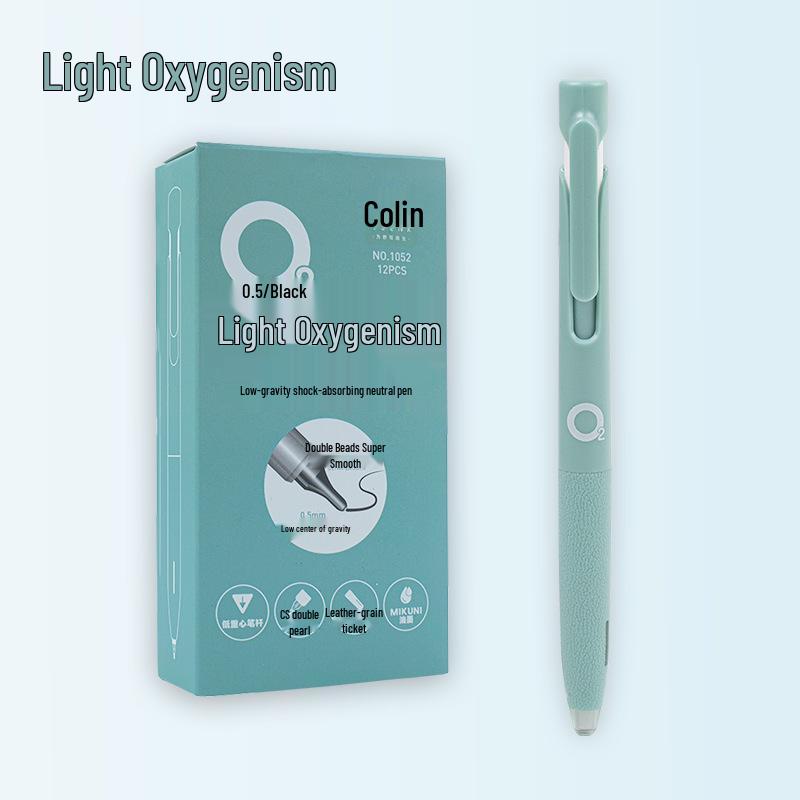 Colin Light Black Push-Button Pen 0.5 - Shock Absorption, Low Center of Gravity, Quick-Drying, Stylish Design for Students. 0.5mm
Colin Light Black Push-Button Pen 0.5 - Shock Absorption, Low Center of Gravity, Quick-Drying, Stylish Design for Students. 0.5mm