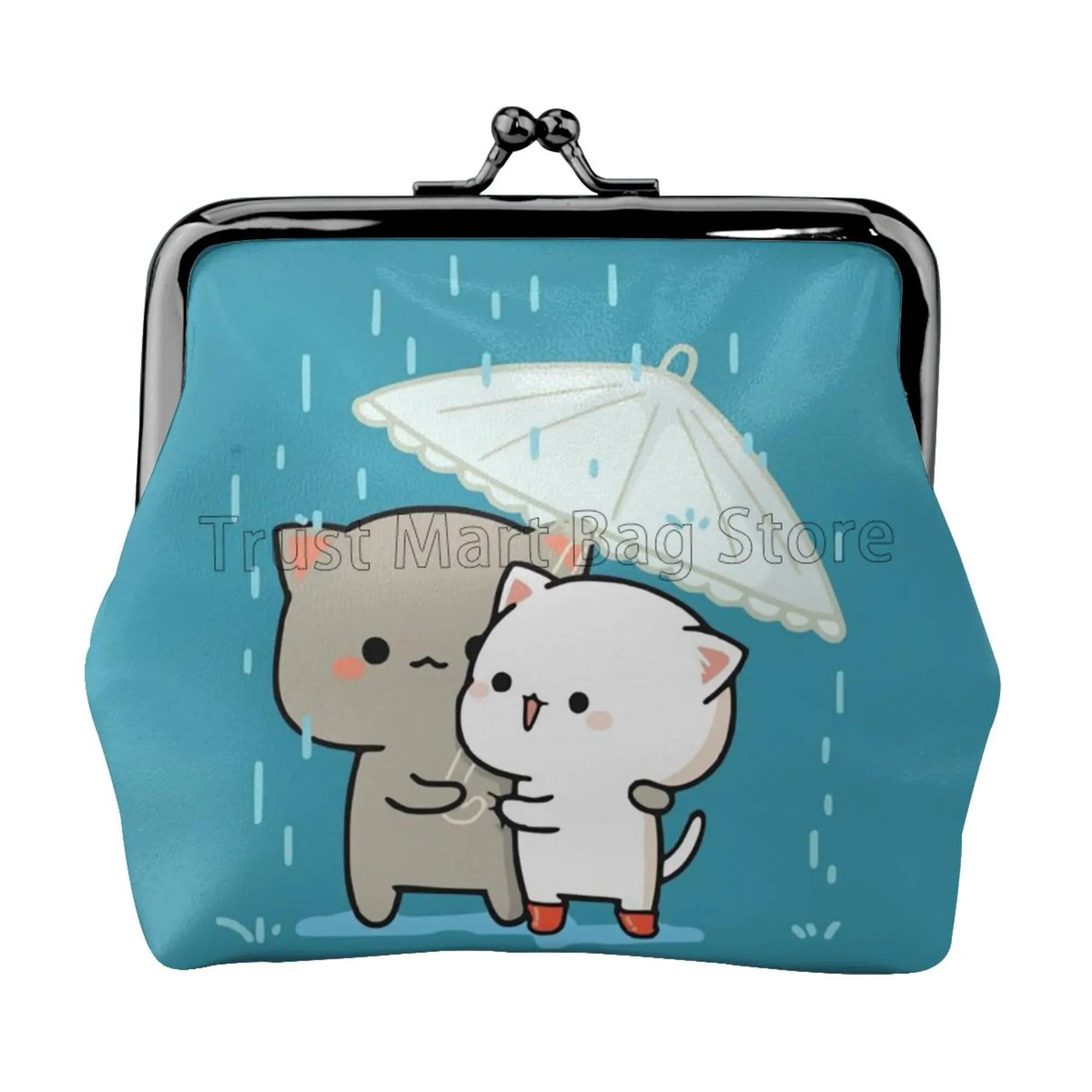 Peach and Goma Mochi Cat Love Print Leather Coin Purse Cute Wallet Closure Buckle Wallet Coin Pouch for Women Girls Friend Gift
Peach and Goma Mochi Cat Love Print Leather Coin Purse Cute Wallet Closure Buckle Wallet Coin Pouch for Women Girls Friend Gift