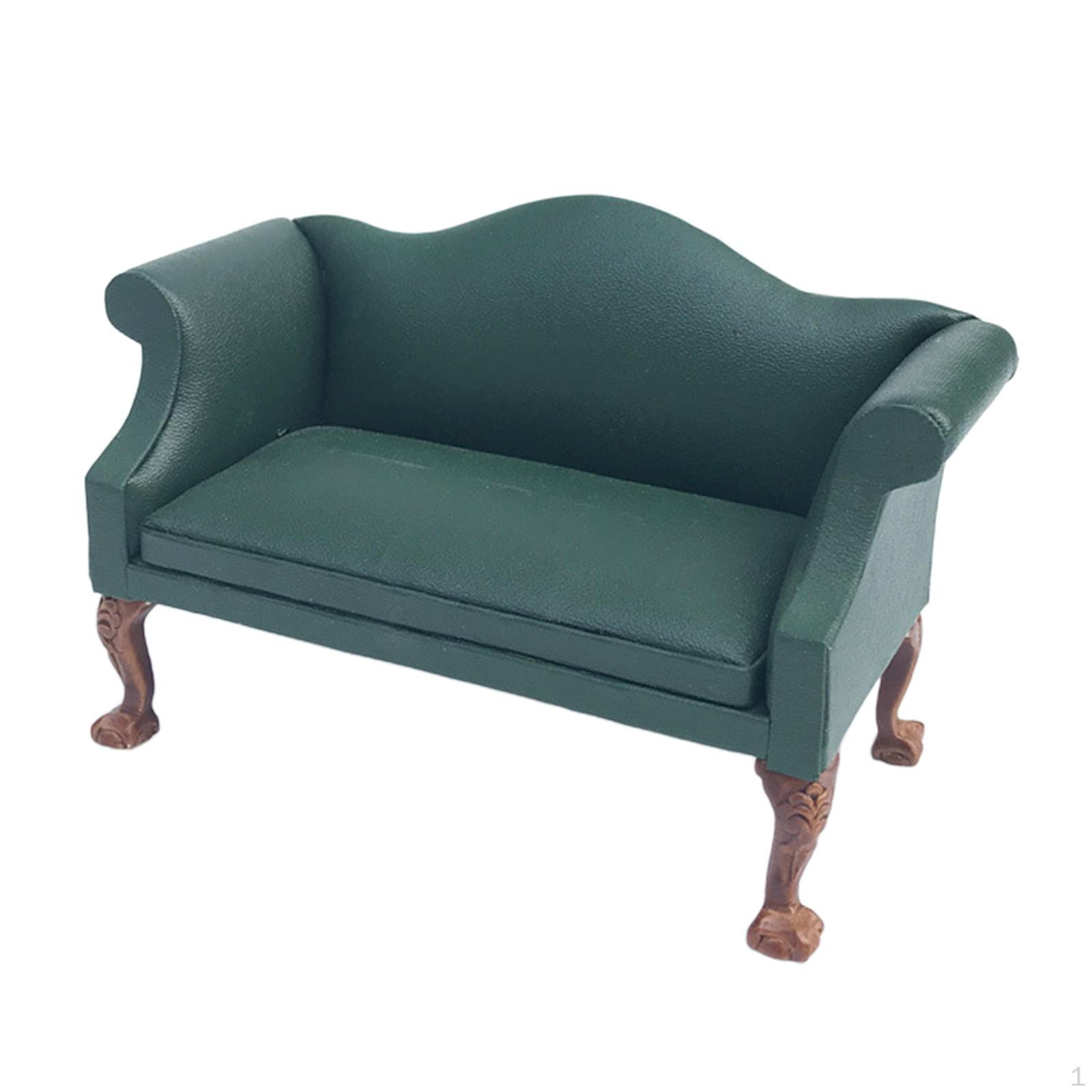 1:12 Dollhouse Miniature vintage PU Leather Sofa Furniture for Living Dolls Bed Room Action Green Love Seat
1:12 Dollhouse Miniature vintage PU Leather Sofa Furniture for Living Dolls Bed Room Action Green Love Seat