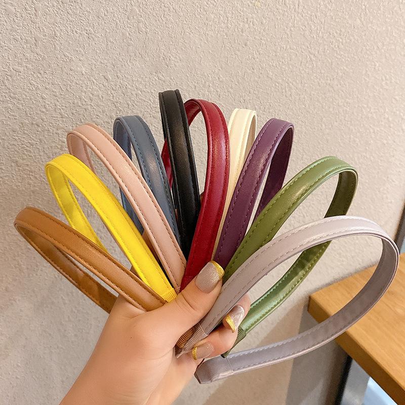 Simple Hairband Women PU Leather Hair Hoop Hair Accessories for Girls Sweet Candy Colors Fashion Headbands Headdress Size fits all
Simple Hairband Women PU Leather Hair Hoop Hair Accessories for Girls Sweet Candy Colors Fashion Headbands Headdress Size fits all