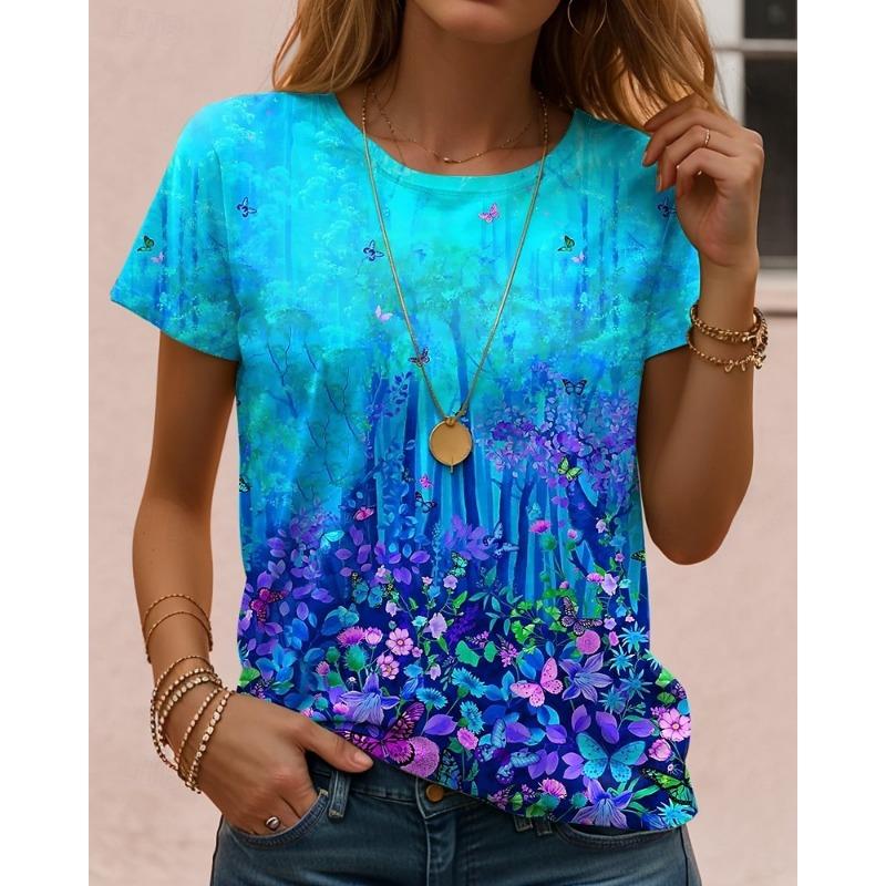 Women s T Shirt Print Floral Graphic Plants Vintage Stylish Classic Short Sleeve Crew Neck Round Neck Regular Tops Summer 5XL
Women s T Shirt Print Floral Graphic Plants Vintage Stylish Classic Short Sleeve Crew Neck Round Neck Regular Tops Summer 5XL