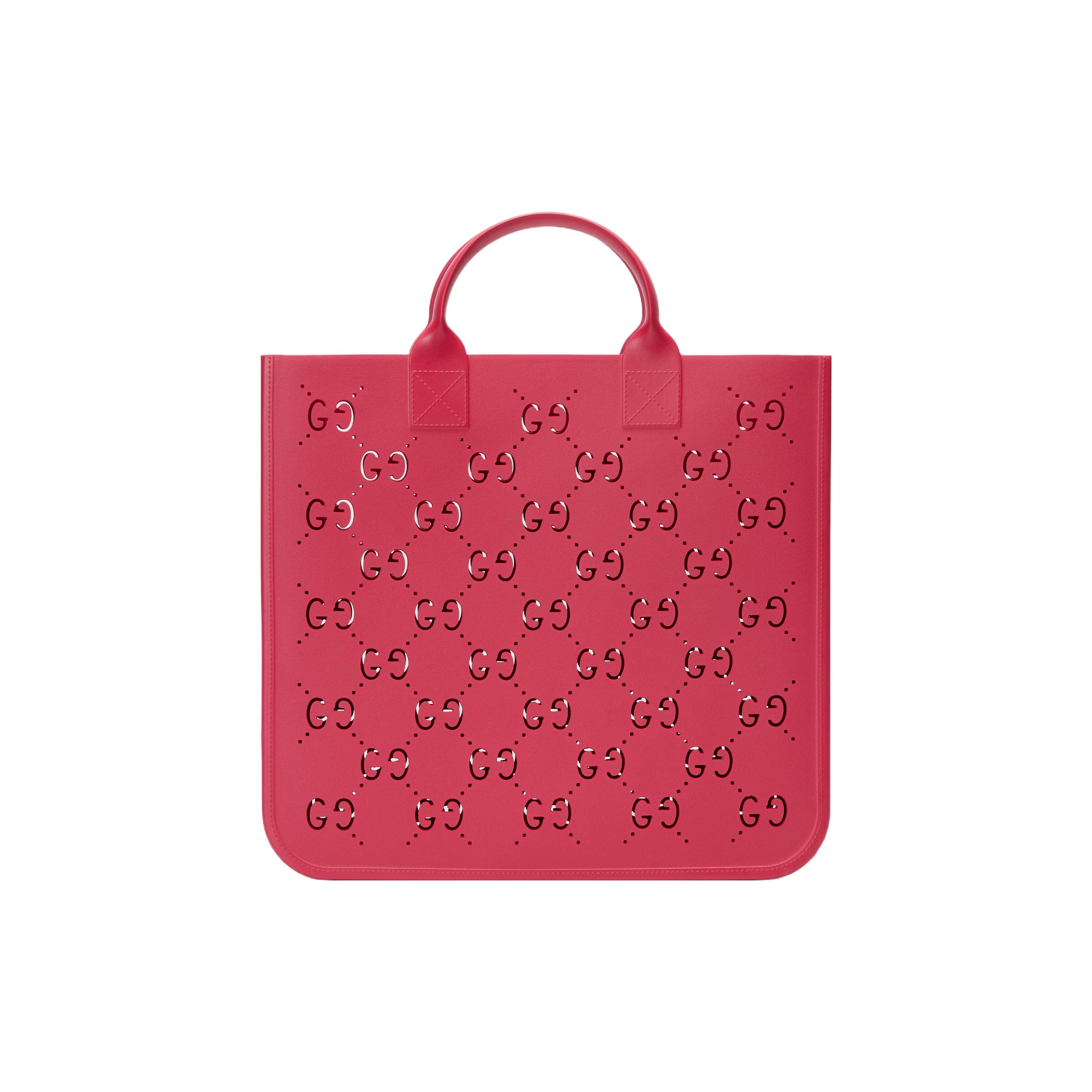 Gucci Hollow Design Solid Color Rubber Tote Bag Kids Tote Bags Purple Red 679365-JFO00-2797 Basic Set (Bag+Dust Bag)
Gucci Hollow Design Solid Color Rubber Tote Bag Kids Tote Bags Purple Red 679365-JFO00-2797 Basic Set (Bag+Dust Bag)