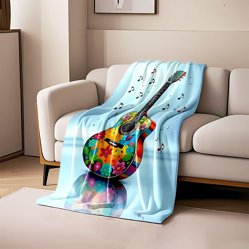A vibrant guitar with colorful floral designs and floating music notes. for all seasons blanket lunch break throw gift 80cm x 120cm
A vibrant guitar with colorful floral designs and floating music notes. for all seasons blanket lunch break throw gift 80cm x 120cm