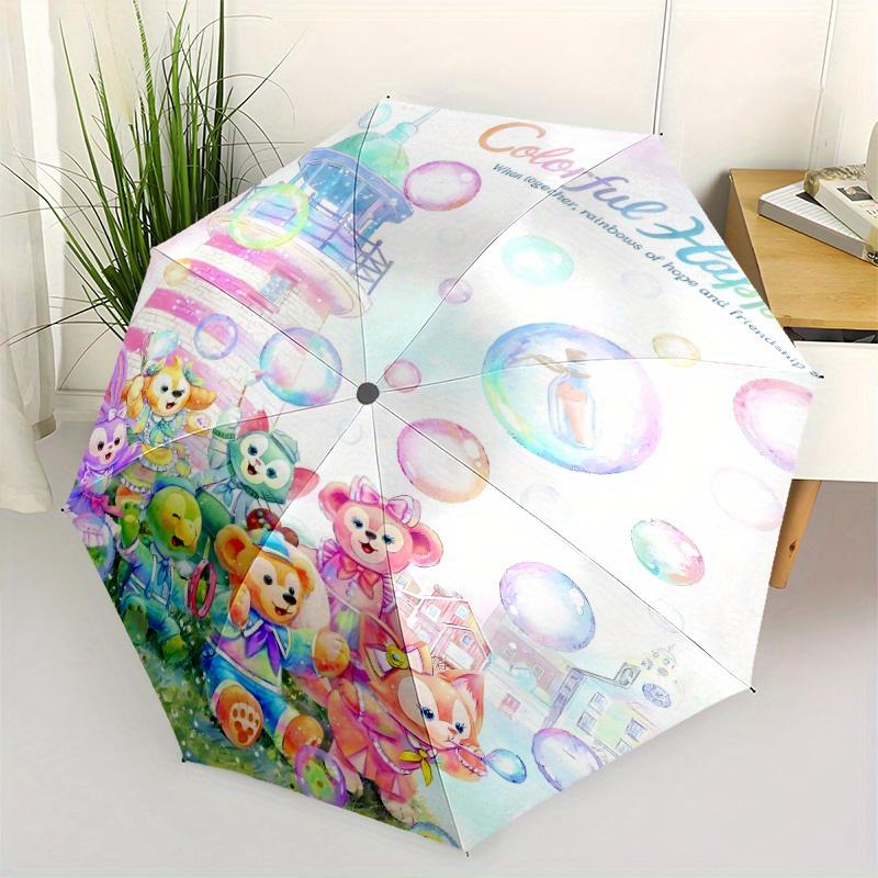 Duffy & Friends Colorful Happiness Automatic 3-Fold Cartoon Umbrella Design, Cute Cartoon Pattern, Portable Outdoor Umbrella, Perfect
Duffy & Friends Colorful Happiness Automatic 3-Fold Cartoon Umbrella Design, Cute Cartoon Pattern, Portable Outdoor Umbrella, Perfect