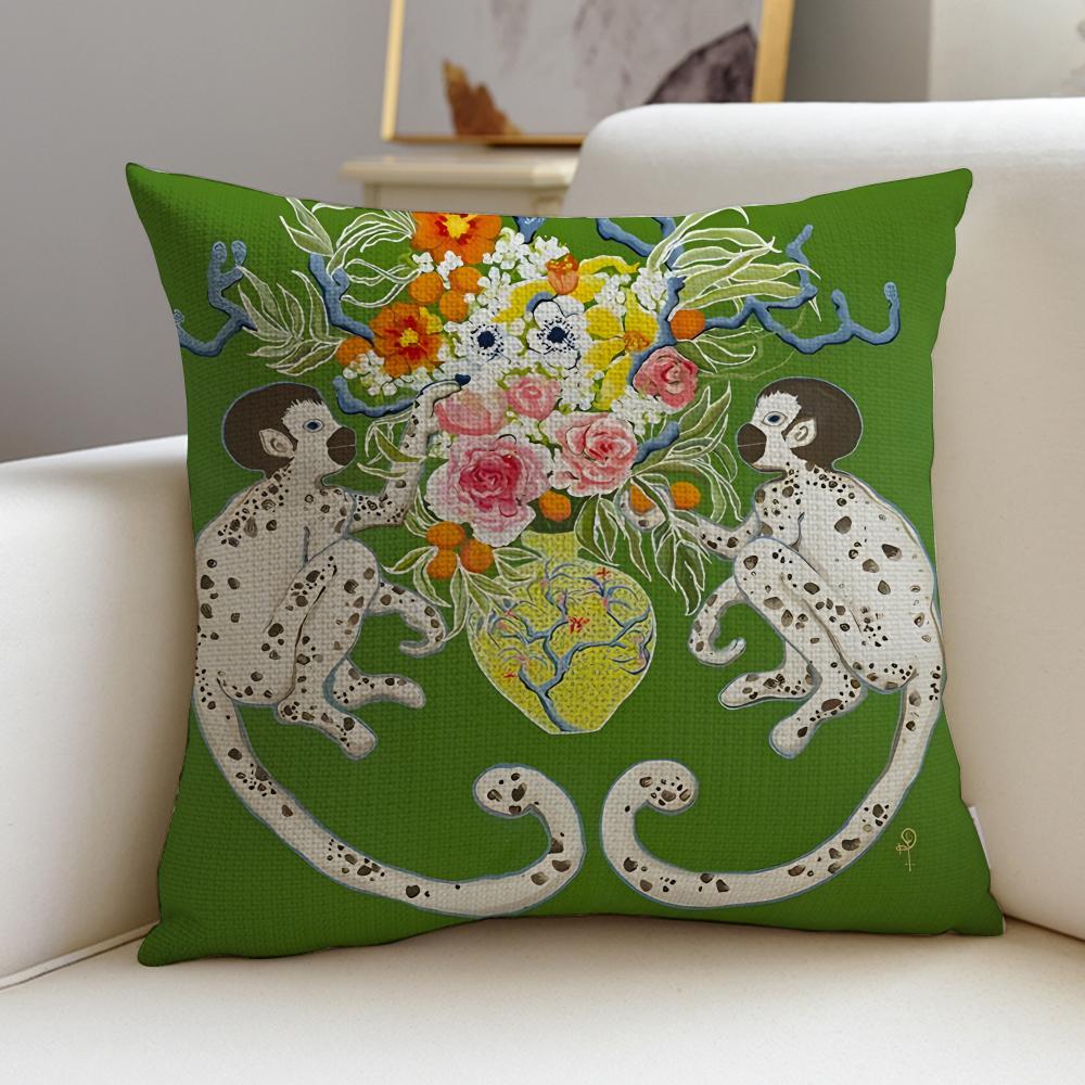 Paige Gemmel MonkeyS Cushion Cover Breathable and skinfriendly linen pillowcase square removable and washable cushion 30X30cm
Paige Gemmel MonkeyS Cushion Cover Breathable and skinfriendly linen pillowcase square removable and washable cushion 30X30cm