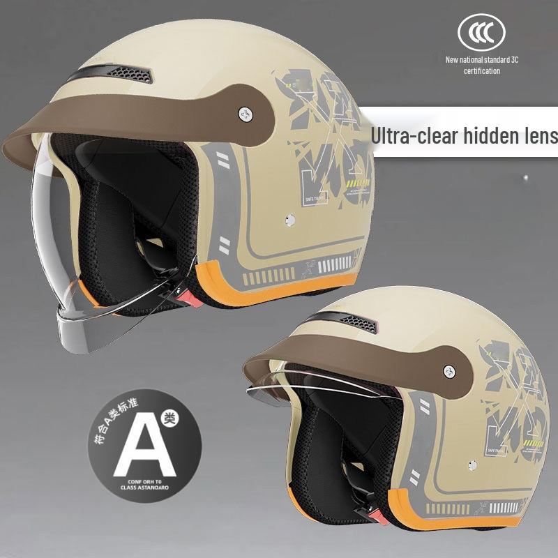 2025 3C Certified Unisex Electric Vehicle Helmet - All-Season, Winter-Ready, Half-Cover for Cycling Safety Universal 55–60cm
2025 3C Certified Unisex Electric Vehicle Helmet - All-Season, Winter-Ready, Half-Cover for Cycling Safety Universal 55–60cm
