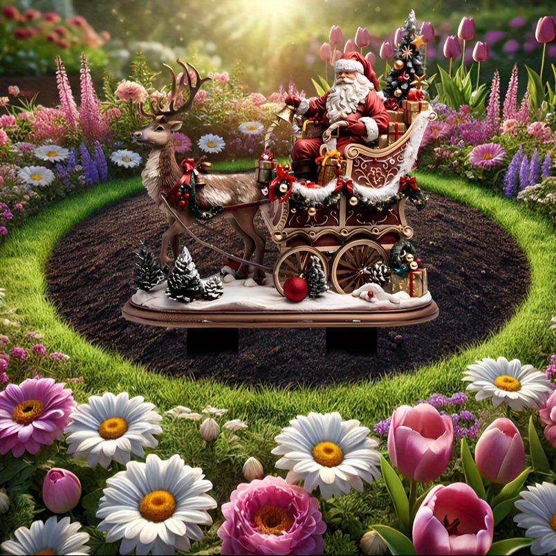 Bohemian Christmas Garden Stake Acrylic Santa and Sleigh Holiday Decor Potted Plants Ground Plugs Type A
Bohemian Christmas Garden Stake Acrylic Santa and Sleigh Holiday Decor Potted Plants Ground Plugs Type A