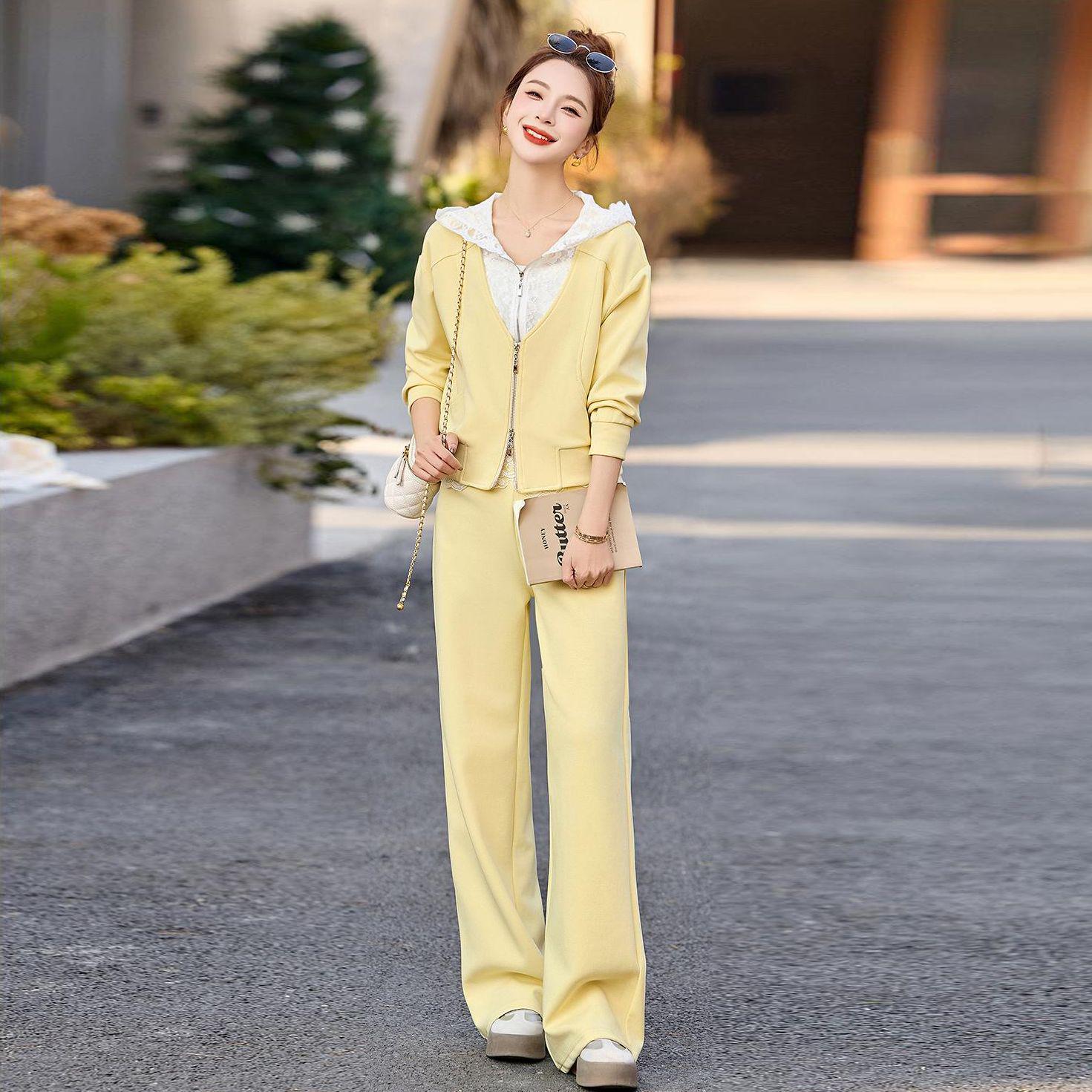 2026 Korean Style Women s Spring Hoodie & Wide-Leg Pants Set - Fashionable, Age-Reducing, Faux Two-Piece Design. XL (Weight 115-125kg)
2026 Korean Style Women s Spring Hoodie & Wide-Leg Pants Set - Fashionable, Age-Reducing, Faux Two-Piece Design. XL (Weight 115-125kg)
